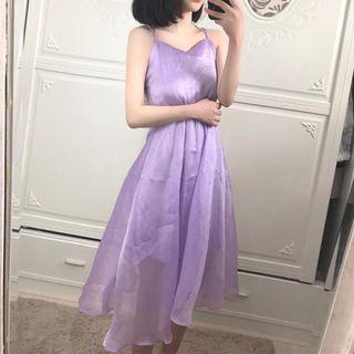 Open Back Strap Cocktail Dress