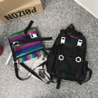 Nylon Backpack / Pvc Crossbody Bag