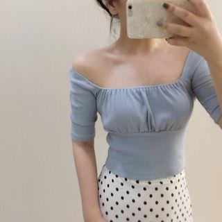 Square Neck Short Sleeve Top