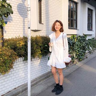 Frilled Mini Dress