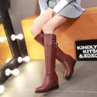 Wedge-heel Knee-high Boots