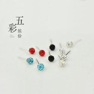 Rhinestone Ball Stud Earring