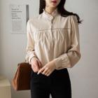 Frill-collar Button-up Blouse