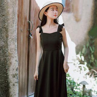 Ruffle Strap Sleeveless Dress