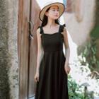 Ruffle Strap Sleeveless Dress