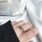 Layered Open Ring 925 Silver - As Shown In Figure - One Size