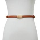 Metal Buckled Slim Belt