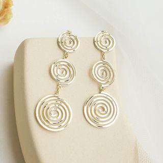 Alloy Spiral Dangle Earring