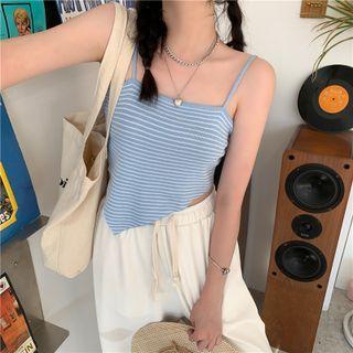 Irregular Hem Striped Camisole Top