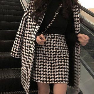 Houndstooth Jacket / Mini Skirt