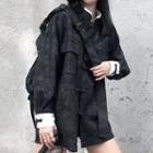 Chinese Frog Button Shirt Black - One Size