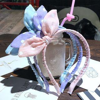Dotted Bow Accent Headband