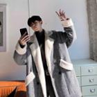 Fleece Lined Double Breasted Coat