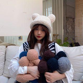 Pom Pom Fleece Bucket Hat