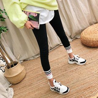 Lettered Contrast-trim Leggings