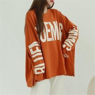 Extra-oversize Letter Pullover