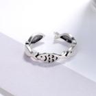 925 Sterling Silver Fish Open Ring Silver - One Size