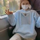 Plain Sweater With Crossbody Pouch