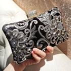 Embroidered Clutch Black - One Size