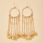 Fringed Drop Earring 1 Pair - 14852 - Gold - One Size