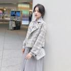 Tweed Open Front Jacket / Coat