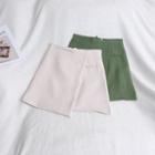 Asymmetcal Mini Skirt