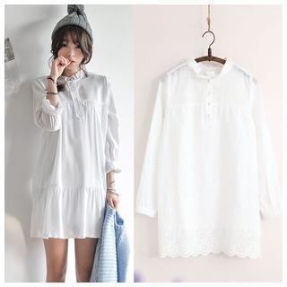 Eyelet Lace Shirtdress