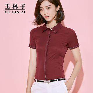 Short-sleeve Dress Shirt / Pencil Skirt