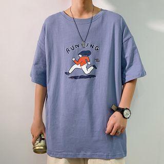 Printed Shot-sleeve T-shirt