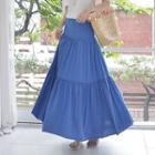 Shirred Long Skirt