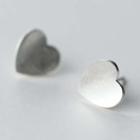 S925 Silver Heart Stud Earrings