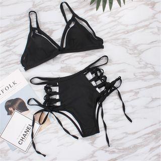 Lace Up Cut-out Bikini