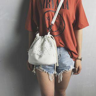 Crochet Lace Bucket Bag