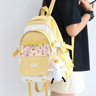 Lightweight Pvc Panel Buckled Backpack