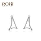 Alloy Triangle Earring 1 Pair - Silver - One Size