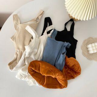 Fleece Lined Knit Camisole Top