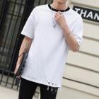 Safety Pin Detail Short-sleeve T-shirt