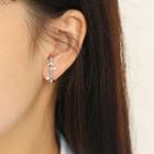 925 Sterling Silver Faux Pearl Irregular Earring