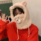 Bear Fleece Balaclava Hat