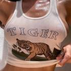 Tiger Print Crop Tank Top