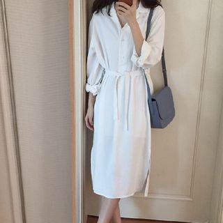 Maxi Chiffon Shirtdress