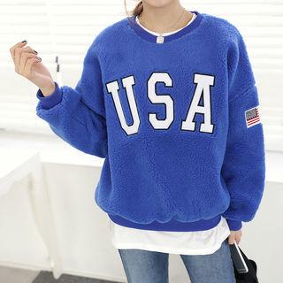 Appliqu  Sherpa-fleece Pullover