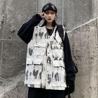 Printed Cargo Vest