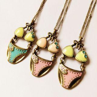 Bikini Pendant Alloy Necklace