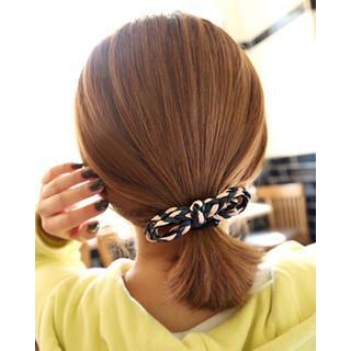 Two-tone Braided Hair Tie