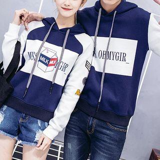 Couple Matching Patch Embroidered Hoodie