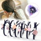 Set Of 6: Hair Tie (assorted Designs) Set Of 6 - As Shown In Figure - One Size