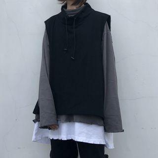 Vest / Mock Two-piece Sweatshirt