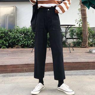 Straight-fit Jeans / Belt / Set