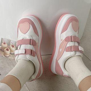 Heart Hook & Loop Sneakers